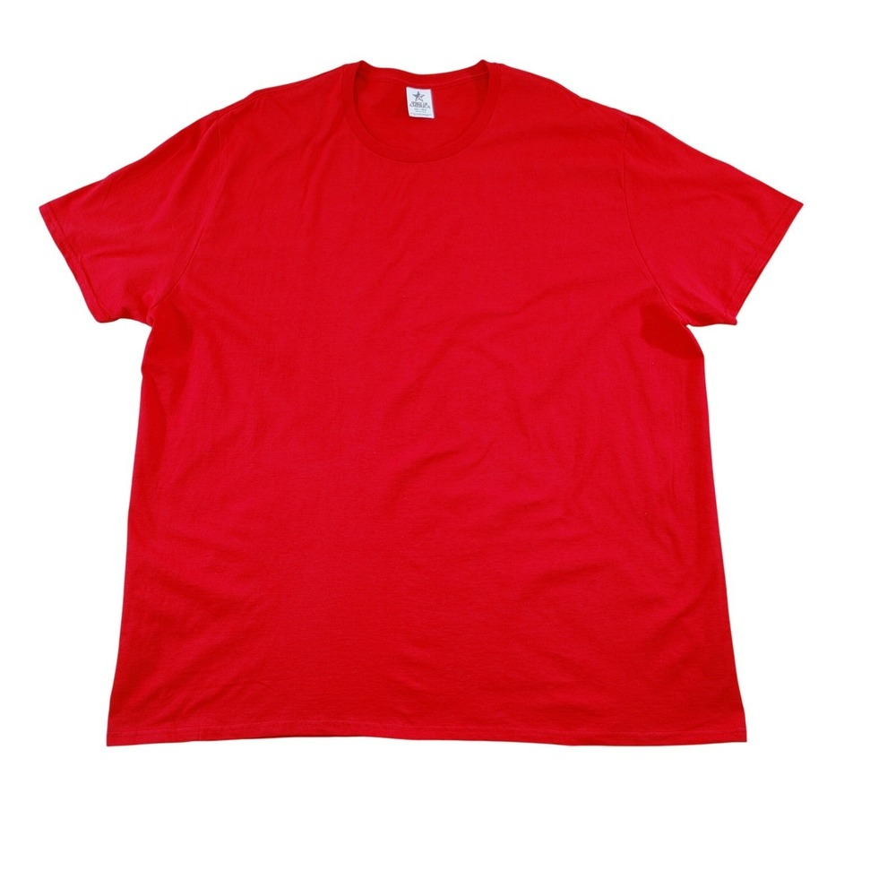 Spirit of America Red T Shirt‎ Size 3XL Big Tall Crew Neck Short Sleeve NWOT